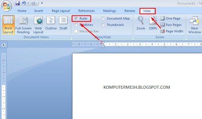 Cara Menyembunyikan dan Menampilkan Ruler di Word