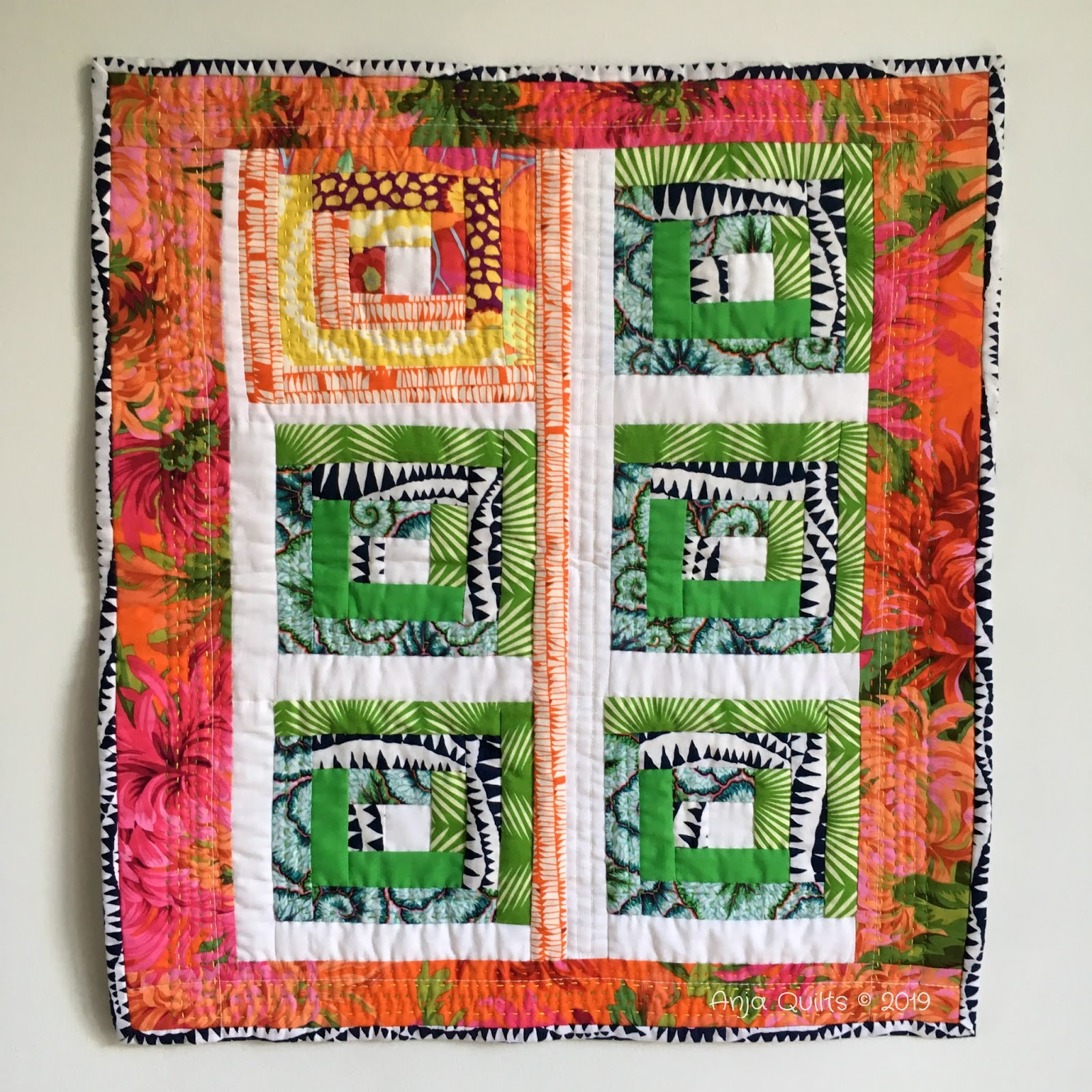 Anja Quilts TGIFF Canadian Modern Quilt Guilds Swap