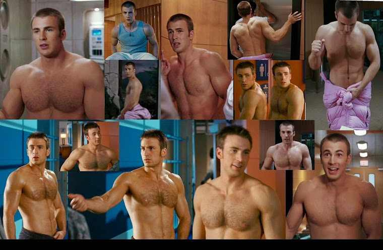 Chris Evans Shirtless Collage