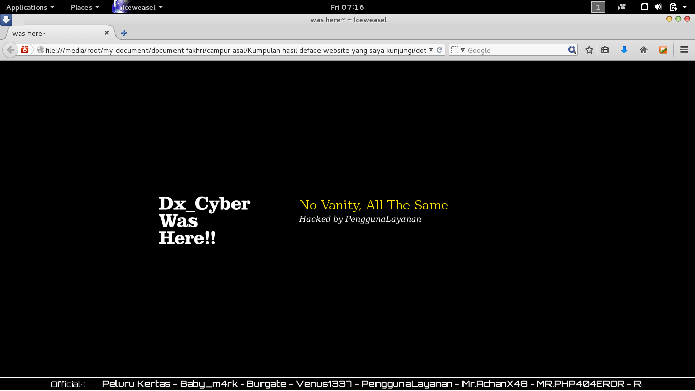 Kumpulan Script Deface Terkeren & Terbaik - Blog Fakhri