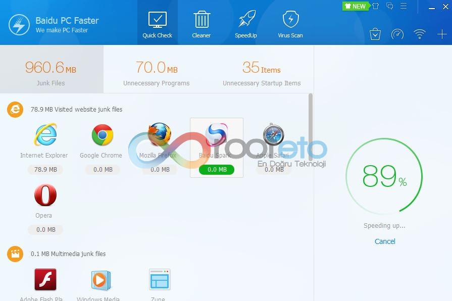 baidu pc faster rooteto3