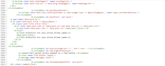 Blogger Başlığın Baş veya Sonuna Reklam Nasıl Eklenir