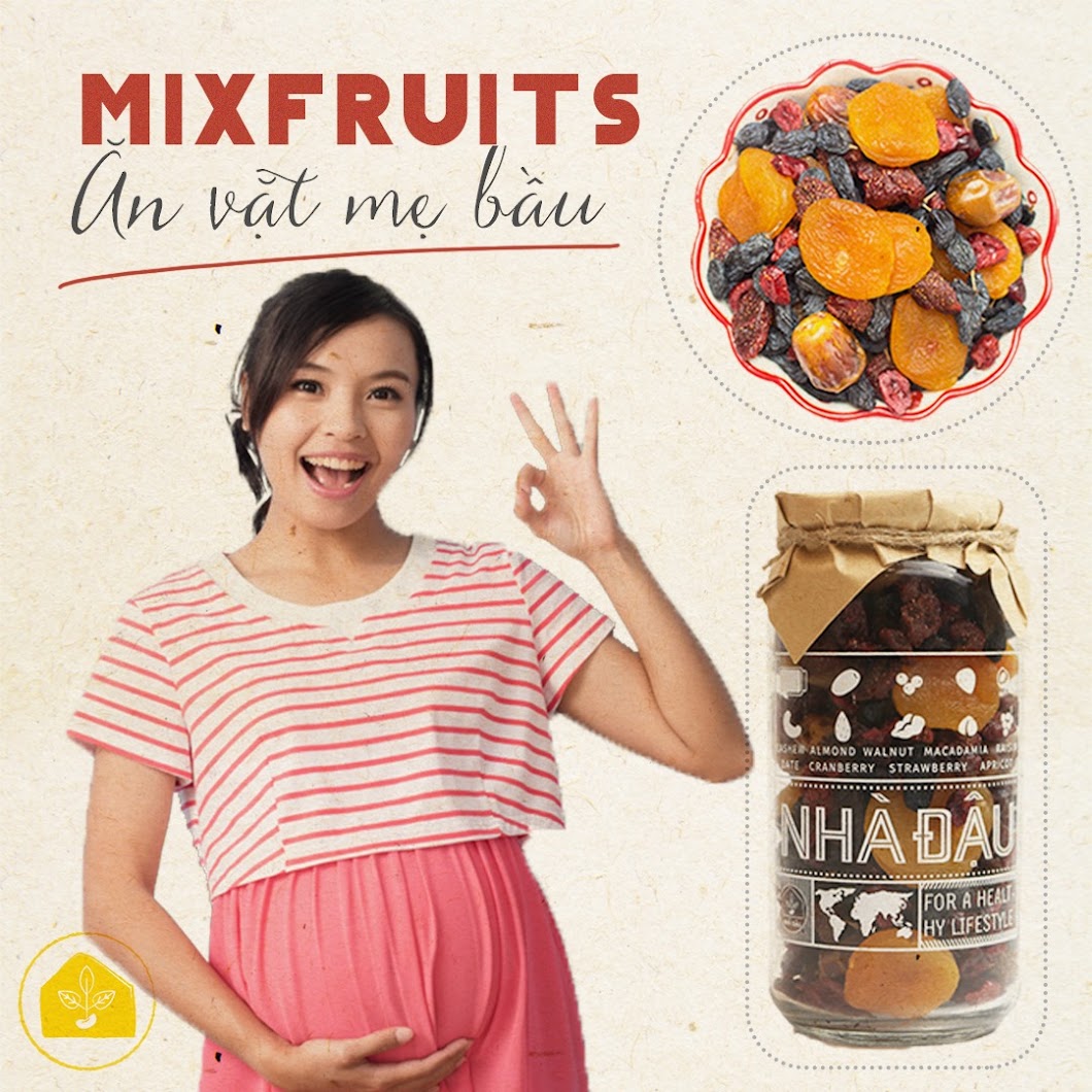 Mixnuts 5 loại hạt Mẹ Bầu nên ăn trong tháng đầu mang thai
