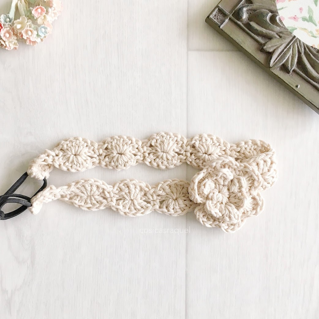 Cinta de Pelo Vintage a Crochet HANDBOX