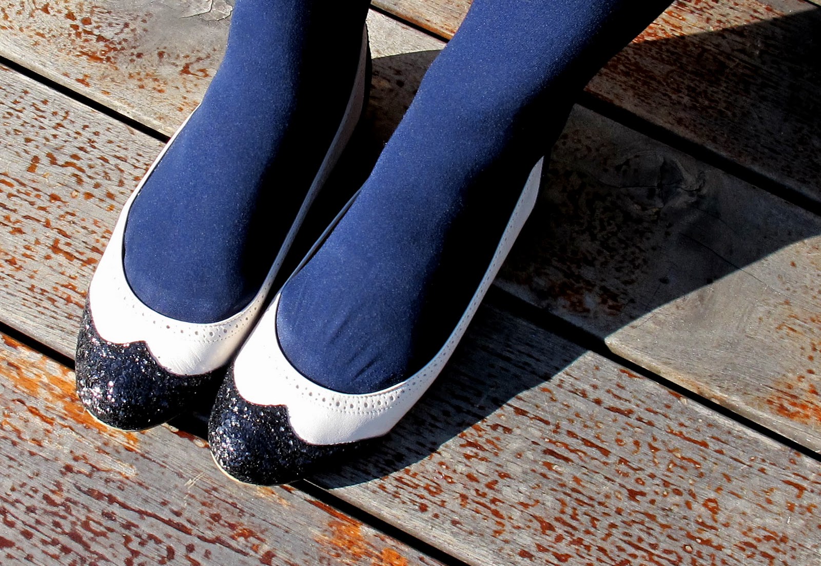 GLITTER OXFORD BALLET FLATS FROM J. CREW