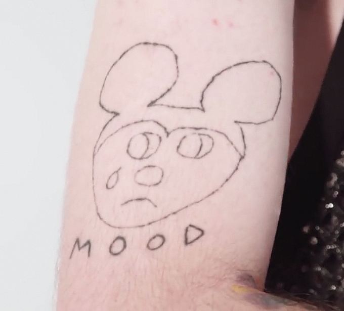 Mood tattoo of lil peep