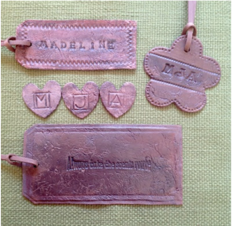 Faux Leather Tags by Madeline Arendt
