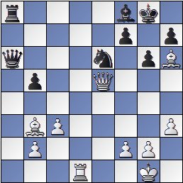  Posición partida de ajedrez Medina-Rossetto1946, posición después de 26… Af8