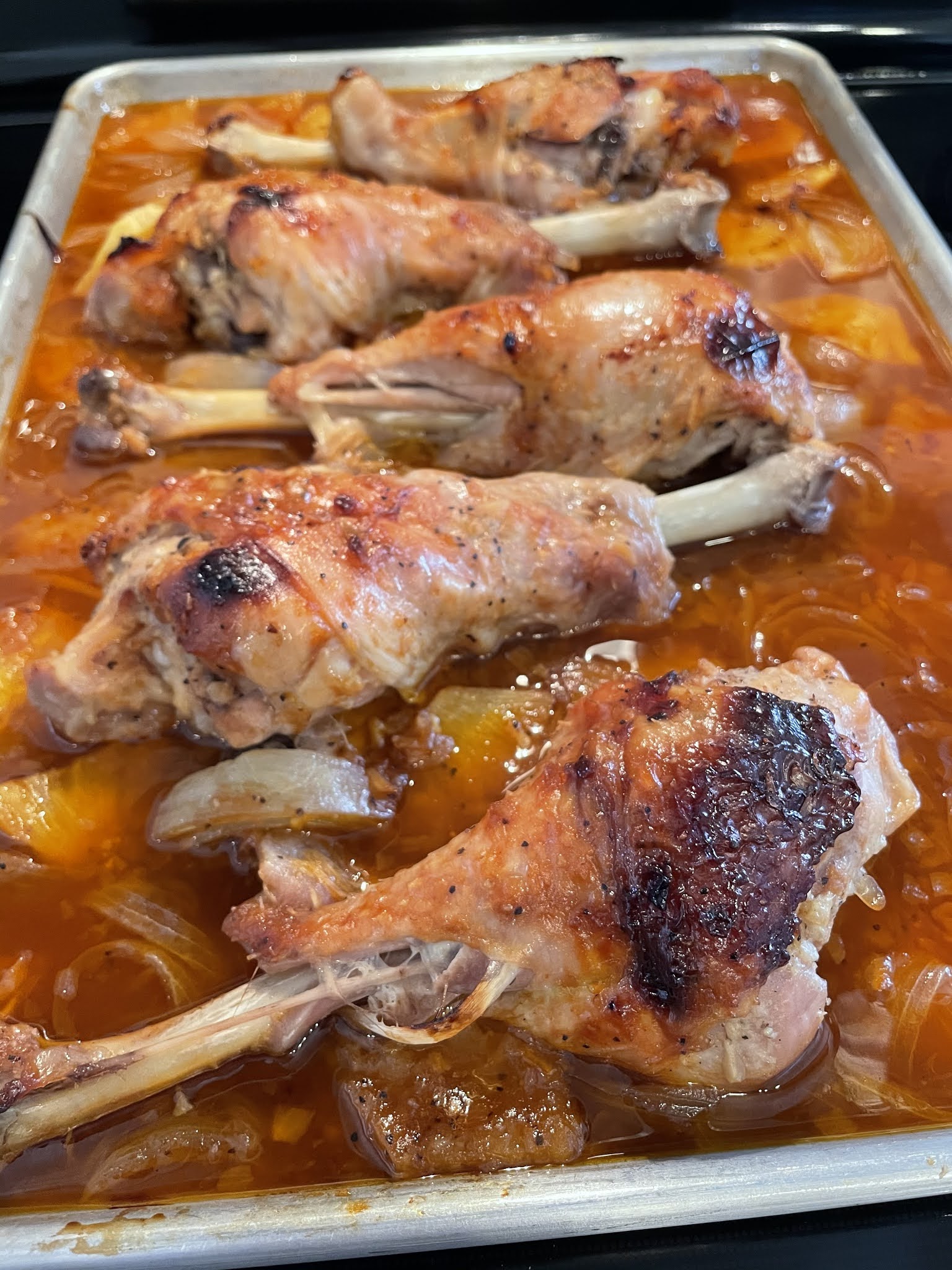 Tropical Ginger BBQ Turkey Drumsticks