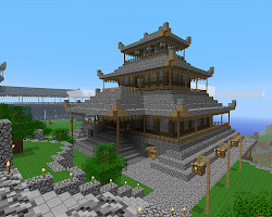 minecraft japanese building build cool houses idea builds buildings designs mansion chinese temple castle coolest asian maison japan oriental asiatique