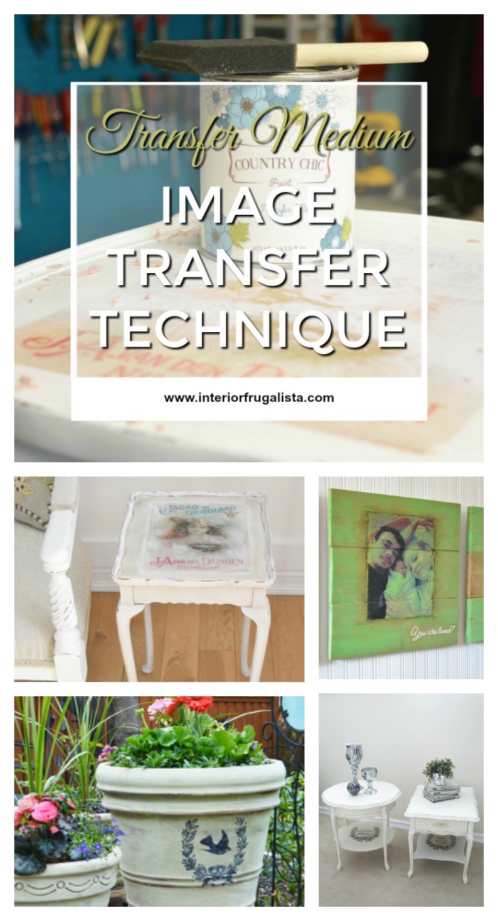 Image Transfer Technique With Transfer Medium The Interior Frugalista