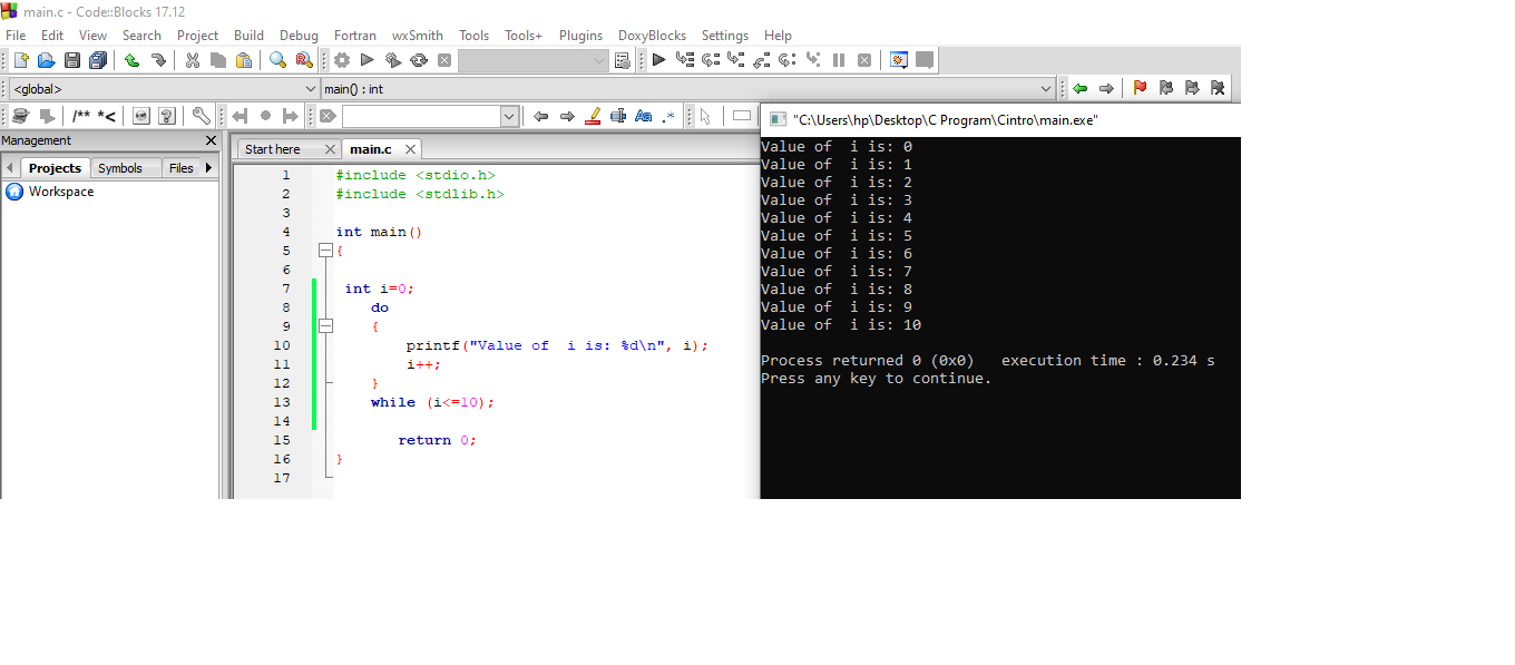 While and Do while Loop in C Program #DOTC_Mdb