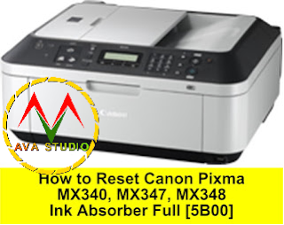 How to Fix Canon Pixma MX340, MX347, MX348 error Ink Absorber Full [5B00]