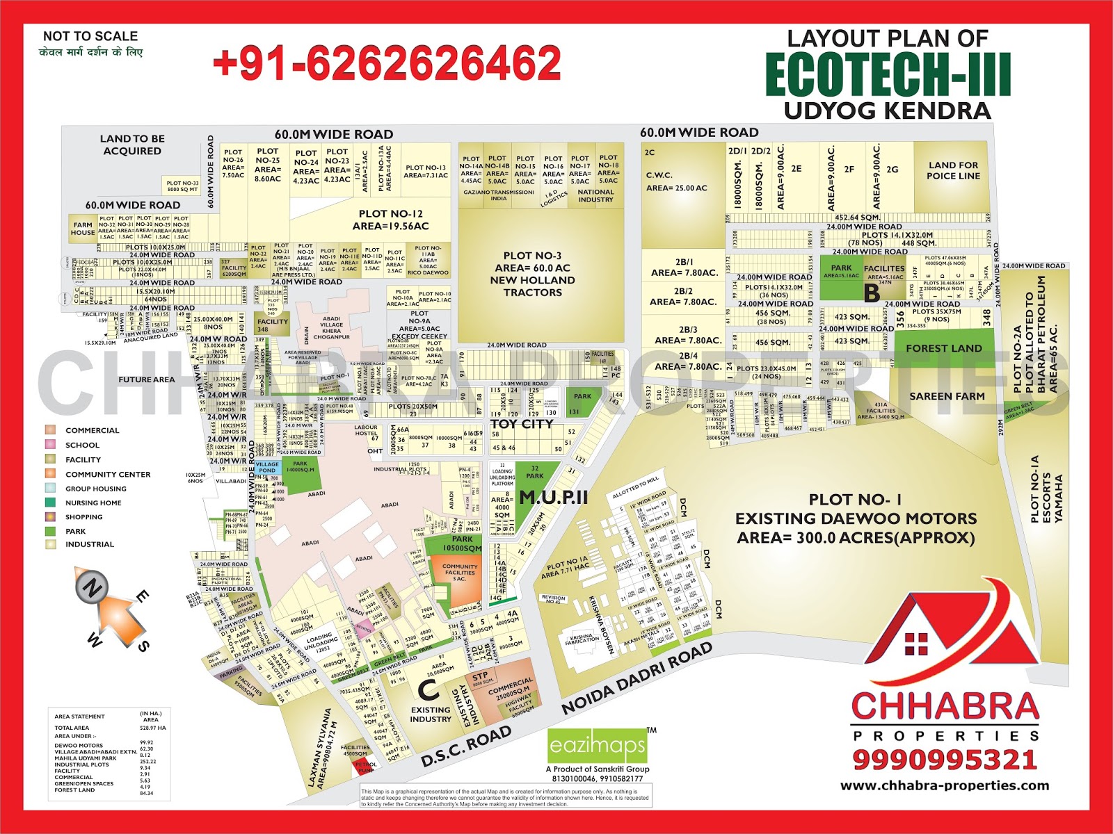 chhabra properties Alpha2 Greater Noida Map Layout Plan