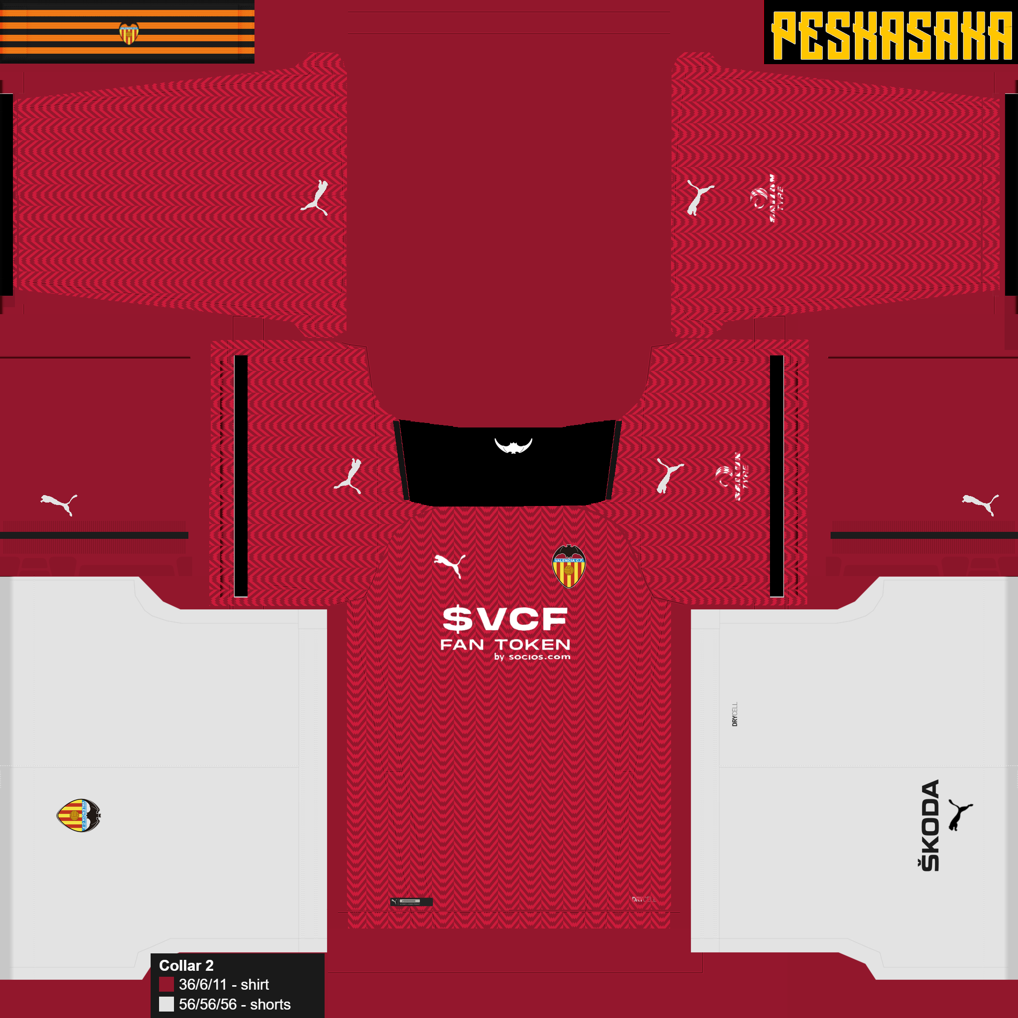 Kit Valencia CF Efootball PES 2021