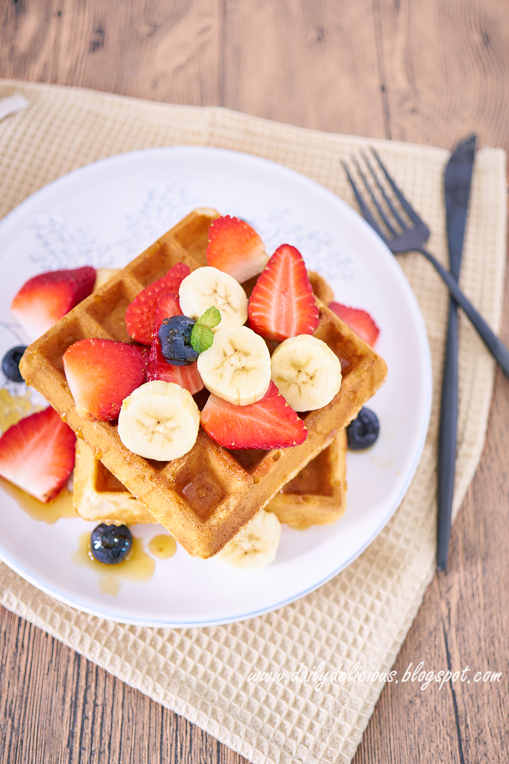 dailydelicious VEGAN OAT WAFFLES