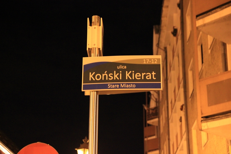 Horse street in Poland-