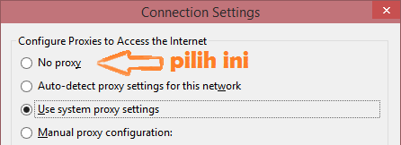 Cara Mengatasi The proxy server is refusing connections Firefox 4