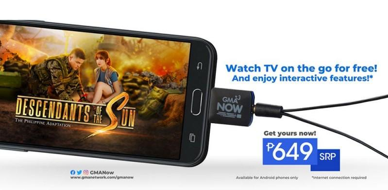 GMA Now digital TV dongle for smartphones now available at PhP 649