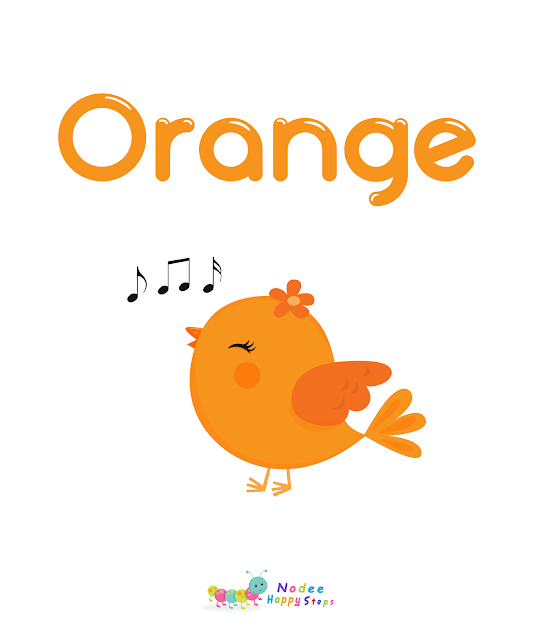 Orange Color - Colors Flashcardsfor Kids