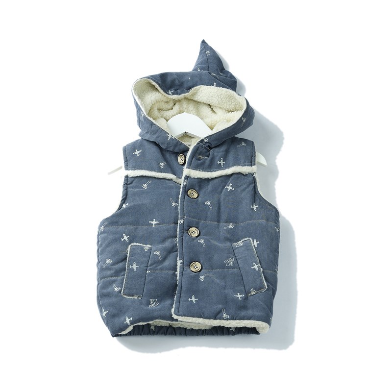 Áo Ghilê Trẻ Em Bông Sát Nách In Hoạt Hình – BELDINO 158315