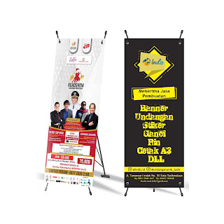 X - Banner Jual X - Banner Percetakan Tasik