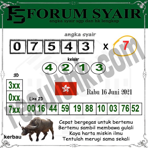 Syair Togel Hongkong Hari Ini Rabu 16 Juni 2021 Syair Togel Hongkong Hari Ini Rabu 16 Juni 2021