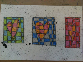 Valentine's day art project Art Room Blog: Valentine's Day Hearts 1st grade…