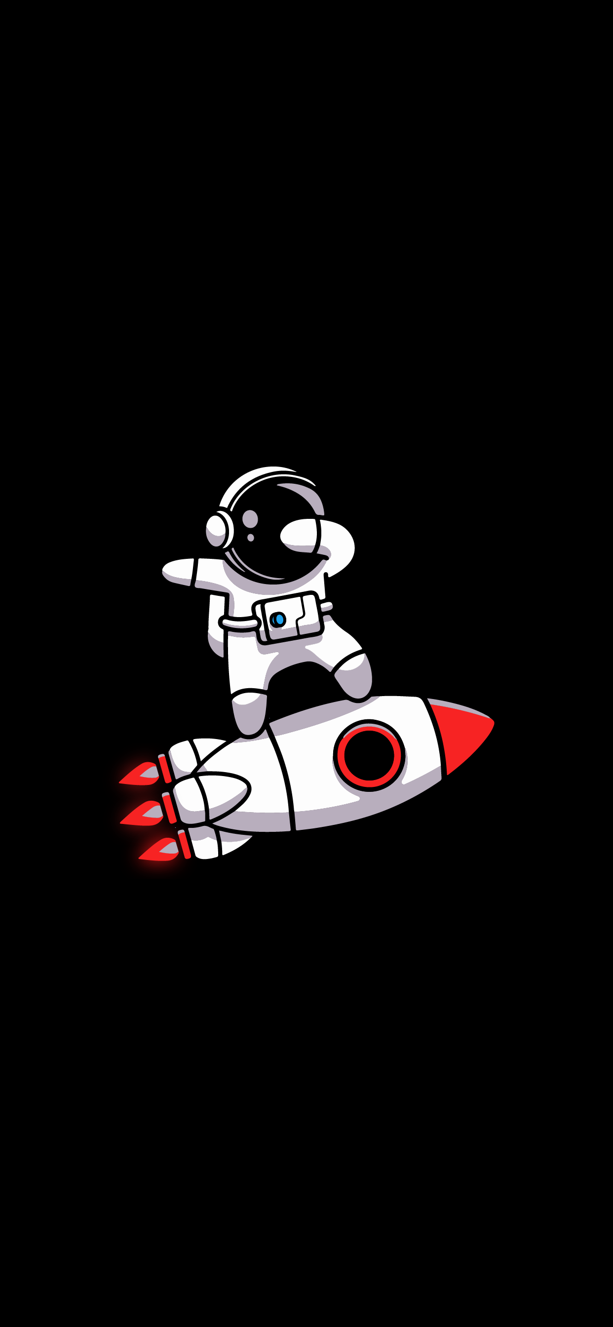 cute astronaut oled wallpaper for phone