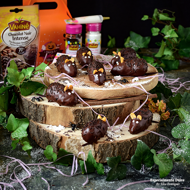 Ratones de chocolate fáciles para Halloween Especialmente Dulce