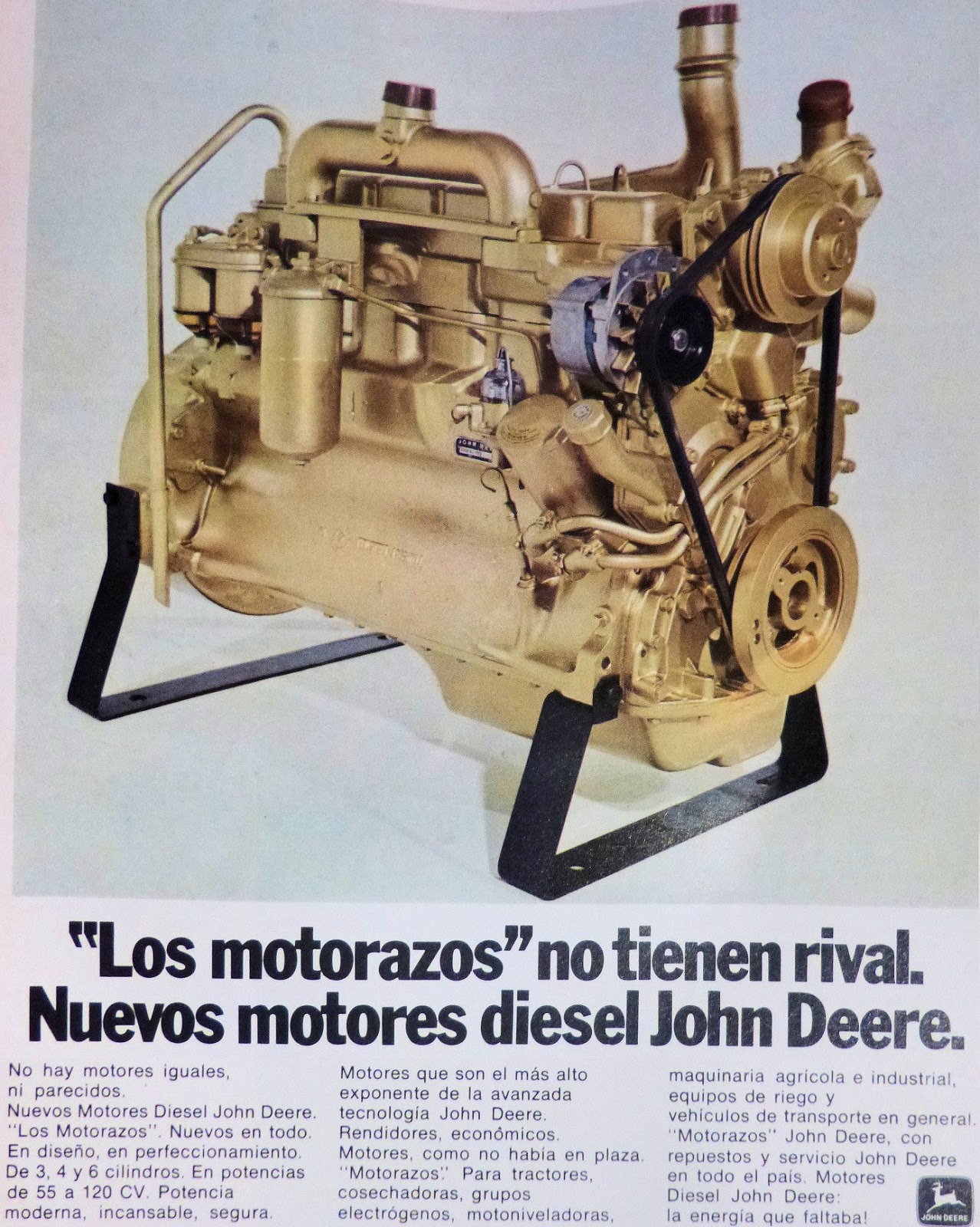 Pesados Argentinos Anexo documentos motores John Deere 70's