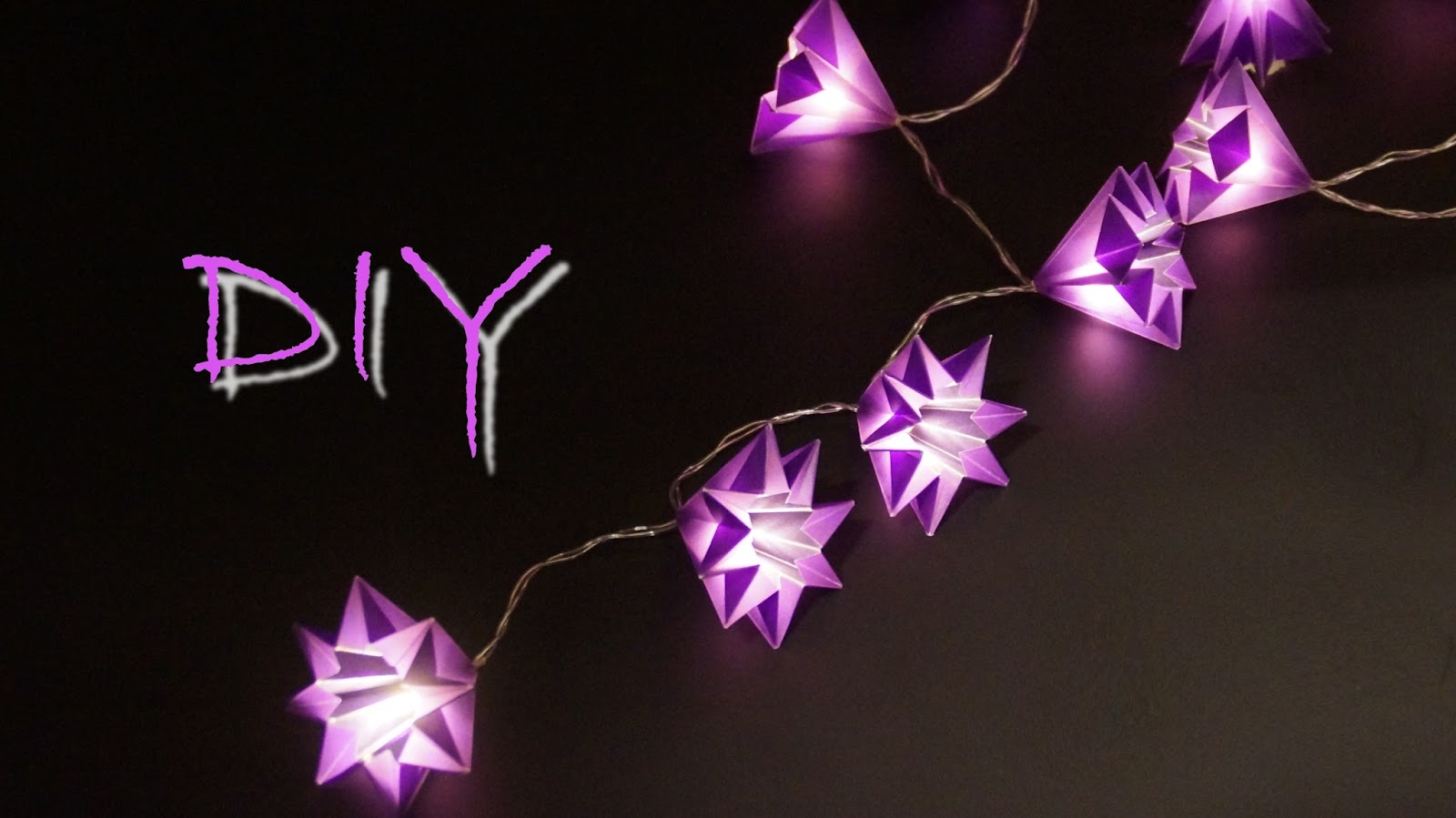 Basteln und mehr... Lichterkette basteln zu Weihnachten, Sternen