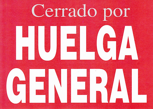 Cerrado por huelga