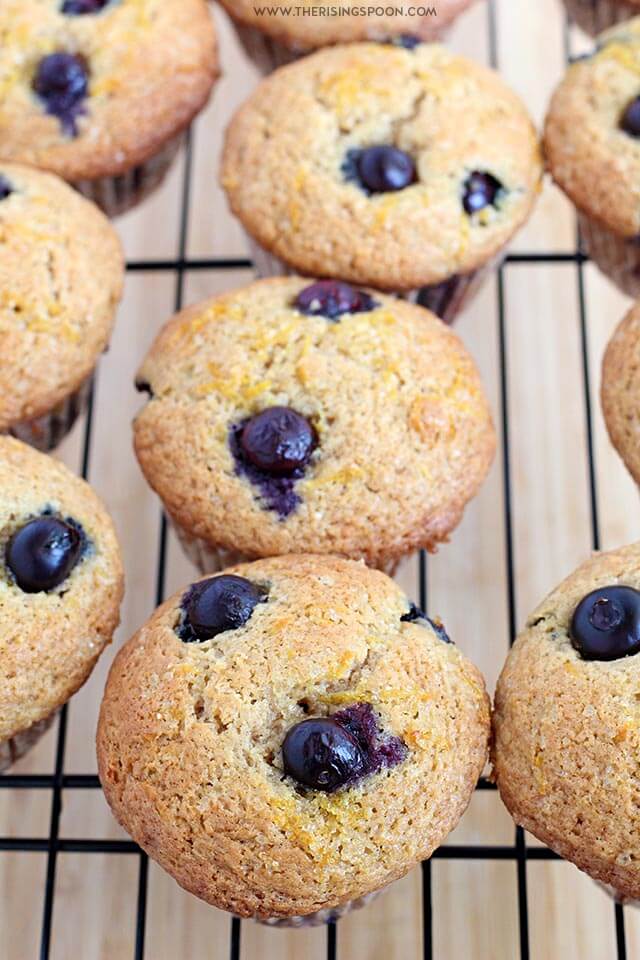 Blueberry Sour Cream Muffins The Rising Spoon