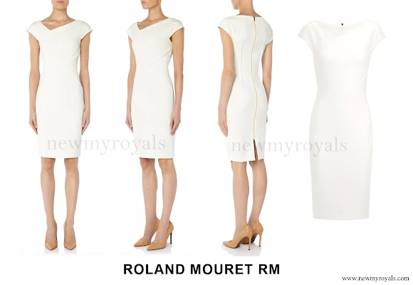 Princess Charlene wore Roland Mouret Darlington Dress