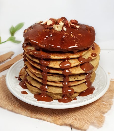 pancake sans gluten, farine riz complet et lupin