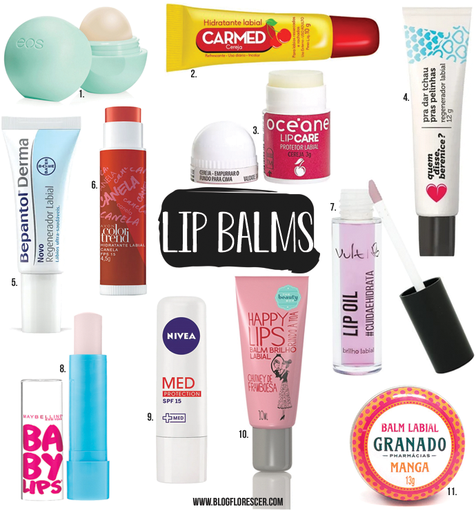 Lip Balms pra deixar seus lábios lindos Blog Florescer