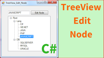 Edit TreeView Node Using C#