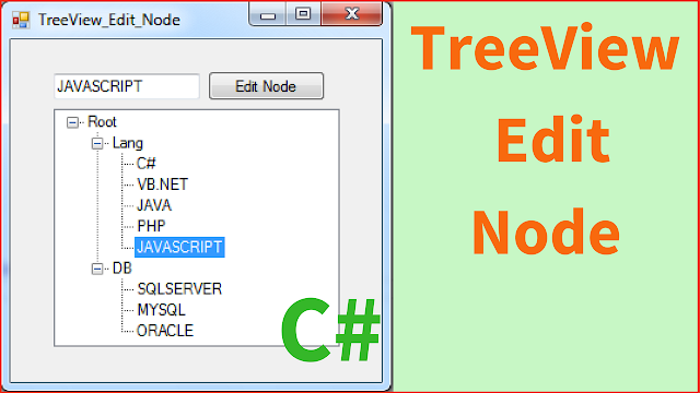 C# Edit TreeView Node