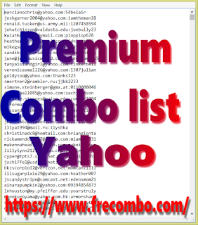 1.38 Million Mixed Combolists Yahoo.com 1.38 Million Mixed Combolists Yahoo.com