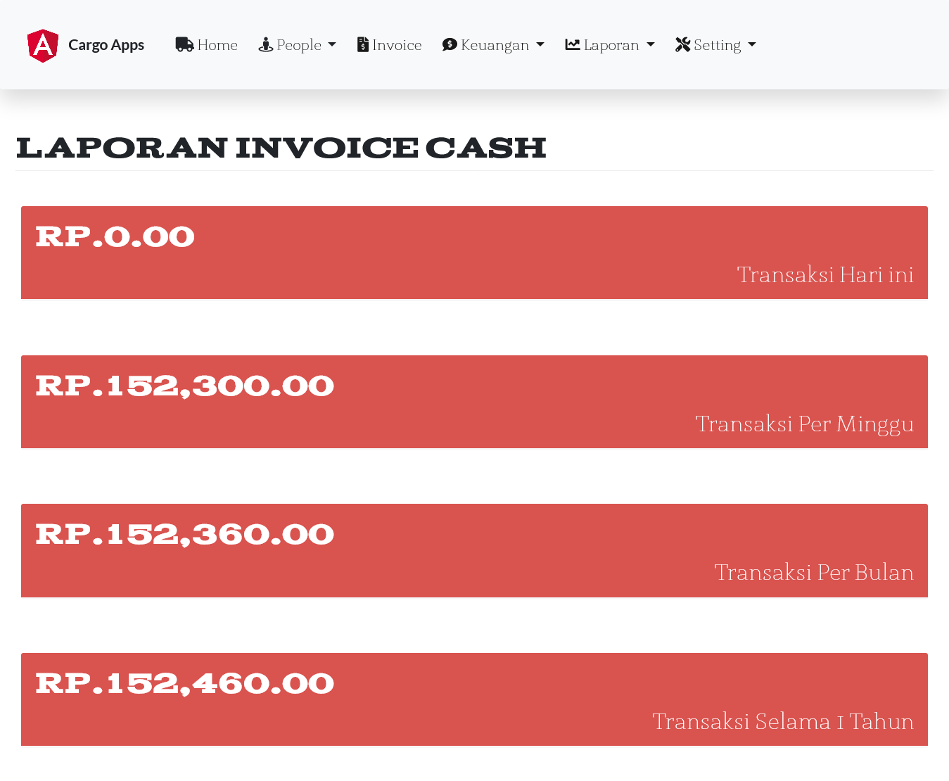 Aplikasi kargo ekspedisi pengiriman plus website kargo ekspedisi all in one