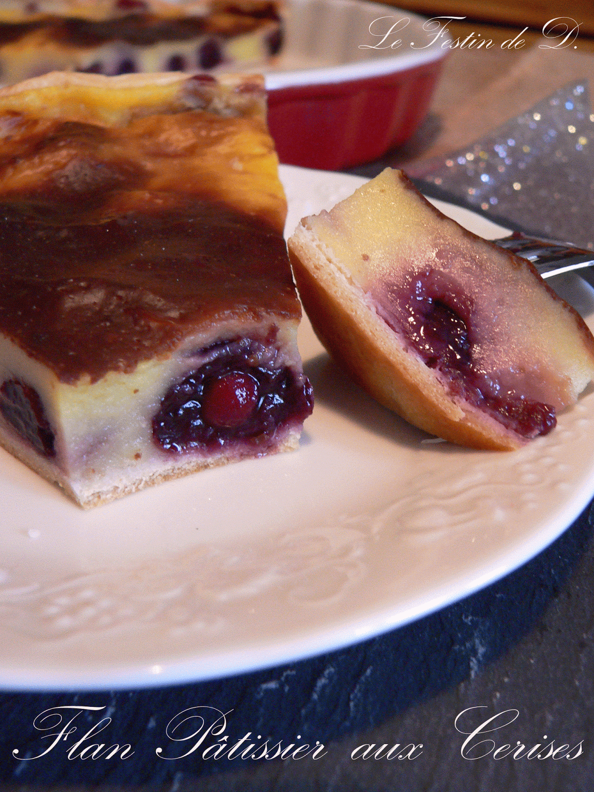 Le Festin De Dan Flan Patissier Aux Cerises