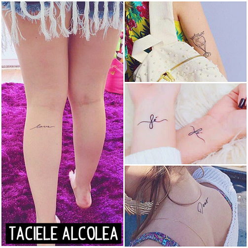 Tatuagens inspiradoras e femininas de blogueiras famosas tatuagens taciele alcolea