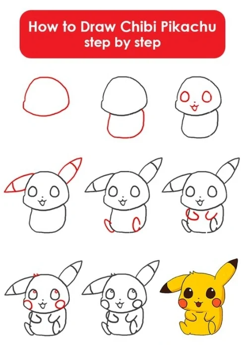 10 Ways how to draw Pokemon step by step