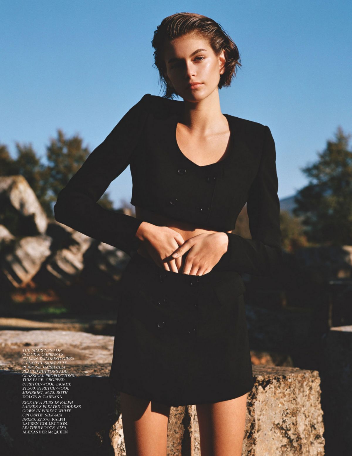 Kaia Gerber Clicked in Vogue Magazine - UK June 2020