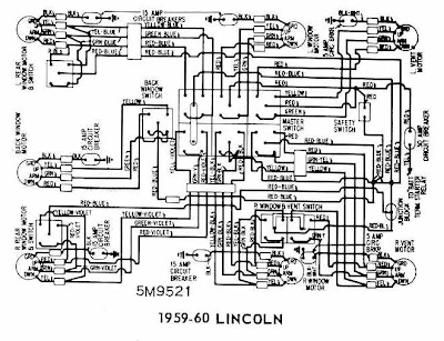 Lincoln 1959-1960 Windows Wiring Diagram | All about Wiring Diagrams