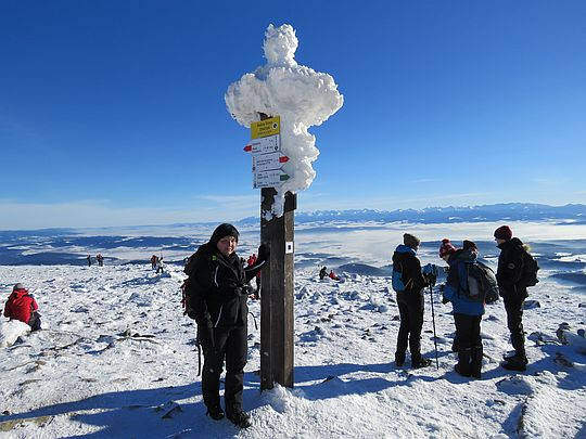 Babia Góra, słow. Babia hora (1725 m n.p.m.). Babia Góra, słow. Babia hora (1725 m n.p.m.).