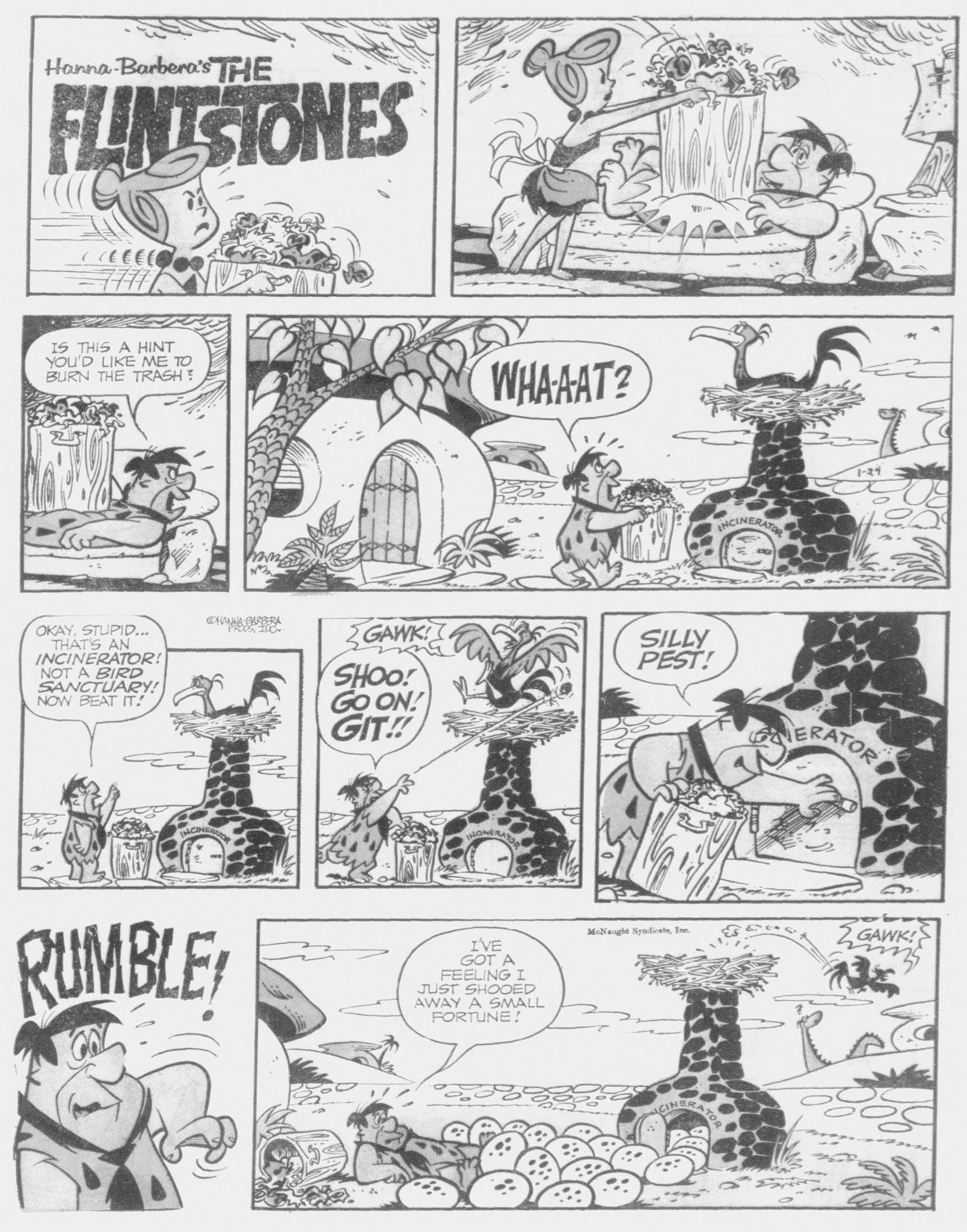 Yowp: Flintstones Weekend Comics, January 1965