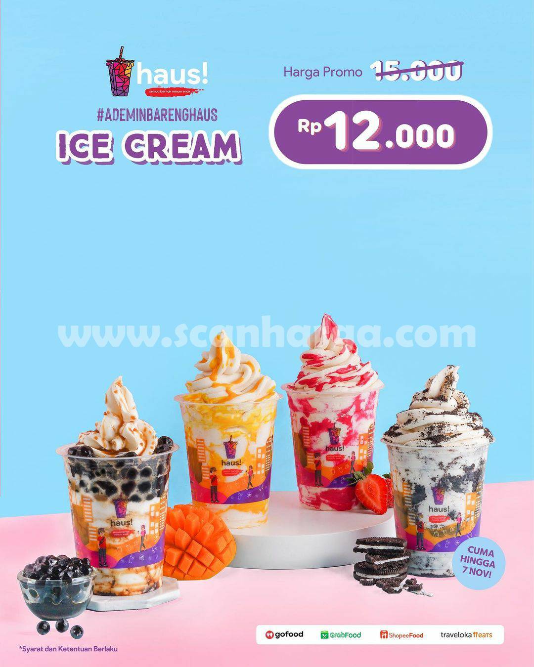 HAUS! Promo Tebus Murah Menu Baru Ice Cream Cuma Rp. 5.000