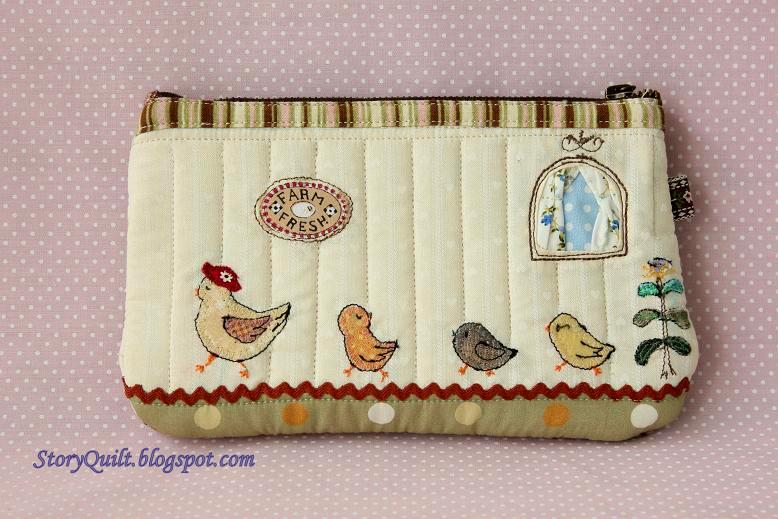 Welcome to Story Quilt: Busy morning at the farm purse